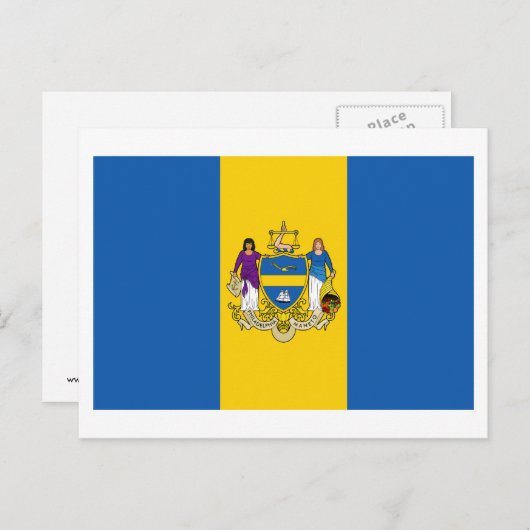 Philadelphia Flag Briefkaart (Voorkant / Achterkant)