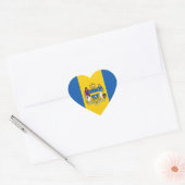 Philadelphia Flag Hart Sticker (Envelop)