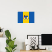 Philadelphia Flag Poster (Thuiskantoor)