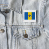 Philadelphia Flag Vierkante Button 5,1 Cm (In situ)