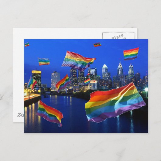 Philadelphia Flying Pride Briefkaart (Voorkant / Achterkant)