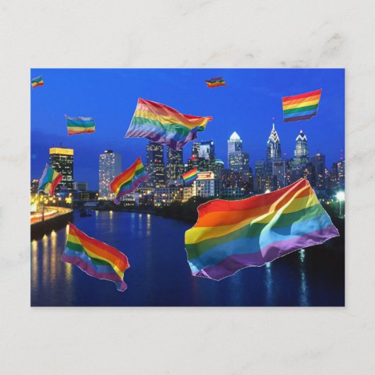 Philadelphia Flying Pride Briefkaart (Voorkant)