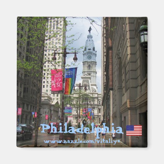 Philadelphia fotografie magneet (Voorkant)