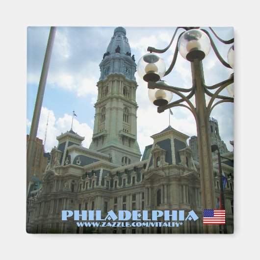 Philadelphia fotografie magneet ontwerp (Voorkant)