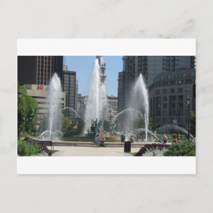 Philadelphia Fountain View Briefkaart