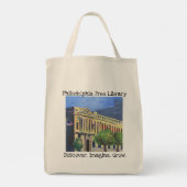 Philadelphia Free Library "Grow" Canvas tas (Achterkant)