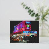 Philadelphia, Geno's Steaks, Briefkaart (Staand voorkant)