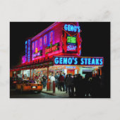 Philadelphia, Geno's Steaks, Briefkaart (Voorkant)