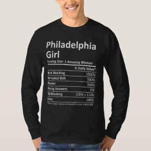 Philadelphia Girl Pa Pennsylvania Funny City Home T-shirt