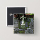 Philadelphia Graveyard CB Vierkante Button 5,1 Cm (Voorkant /achterkant)