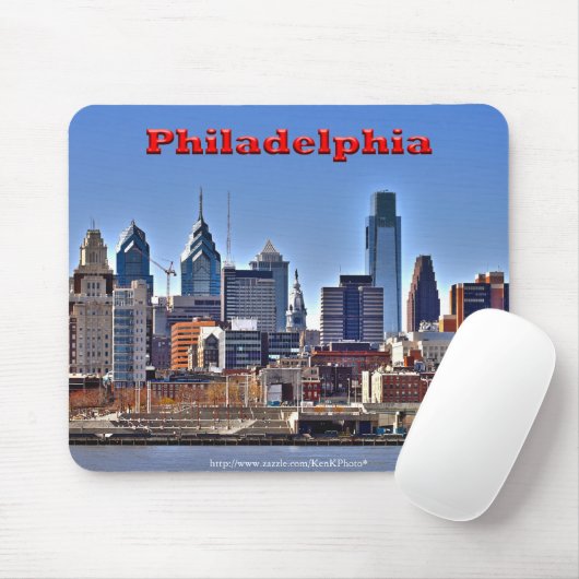 Philadelphia "HDR" Skyline Mousepad Muismat (Met muis)