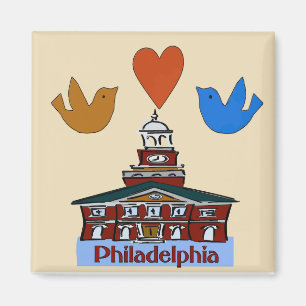 Philadelphia Heart Bird, koloniale onafhankelijkhe Magneet