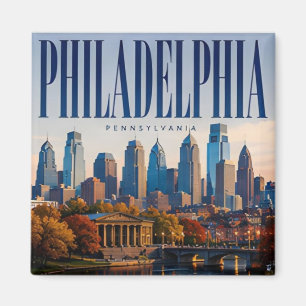 Philadelphia Historisch Centrum Amerikaanse Stad R Magneet