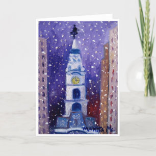 Philadelphia Holiday Card Feestdagen Kaart