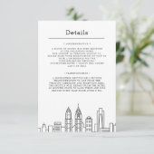 Philadelphia Huwelijk | Details gast Kaart (Staand voorkant)