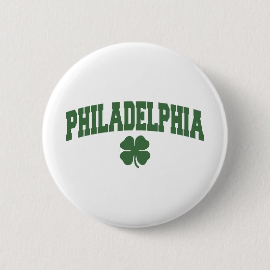 Philadelphia (Ierse shamrock) Ronde Button 5,7 Cm (Voorkant)