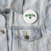 Philadelphia (Ierse shamrock) Ronde Button 5,7 Cm (In situ)