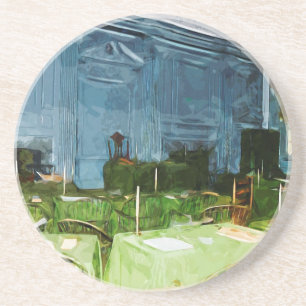 Philadelphia Independence Hall Abstract Zandsteen Onderzetter