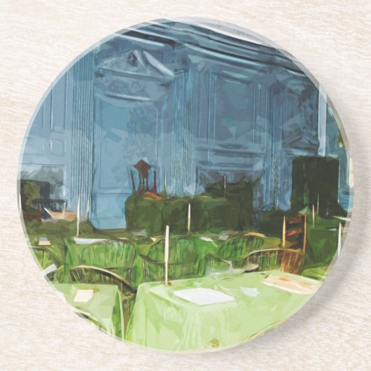 Philadelphia Independence Hall Abstract Zandsteen Onderzetter (Voorkant)