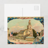  Philadelphia Independence Hall Feestdagenkaart (Voorkant / Achterkant)