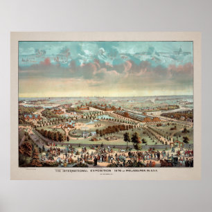 Philadelphia International Exposition 1876 Poster