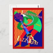Philadelphia Jazz Fest Briefkaart (Voorkant / Achterkant)