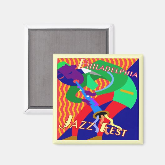 Philadelphia Jazz Fest Magneet (Voorkant / Achterkant)