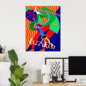 Philadelphia Jazz Fest Poster (Thuiskantoor)