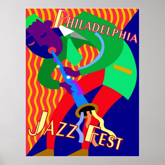 Philadelphia Jazz Fest Poster (Voorkant)