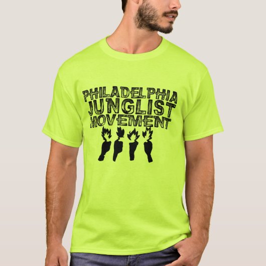 Philadelphia Junglist Movement T-shirt (Voorkant)
