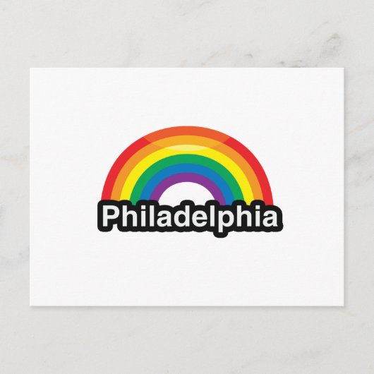 PHILADELPHIA LGBT PRIDE - RAINBOW.PNG BRIEFKAART (Voorkant)