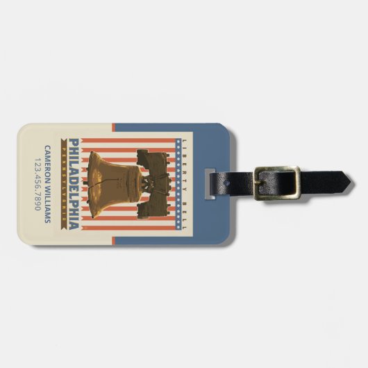 Philadelphia | Liberty Bell Bagagelabel (Voorkant horizontaal)