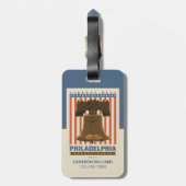 Philadelphia | Liberty Bell Bagagelabel (Achterkant verticaal)