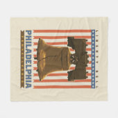 Philadelphia | Liberty Bell Fleece Deken (Voorkant (Horizontaal))