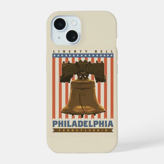 Philadelphia | Liberty Bell iPhone 15 Case (Achterkant)