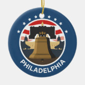  Philadelphia Liberty Bell Keramisch Ornament (Voorkant)