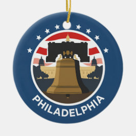 Philadelphia Liberty Bell Keramisch Ornament