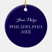 Philadelphia Liberty Bell Keramisch Ornament (Achterkant)