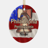 Philadelphia Liberty Bell Keramisch Ornament (Rechts)
