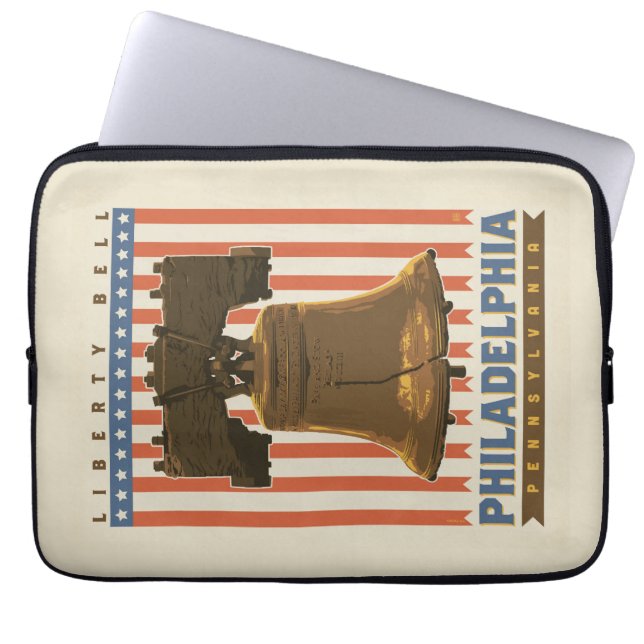 Philadelphia | Liberty Bell Laptop Sleeve (Voorkant)
