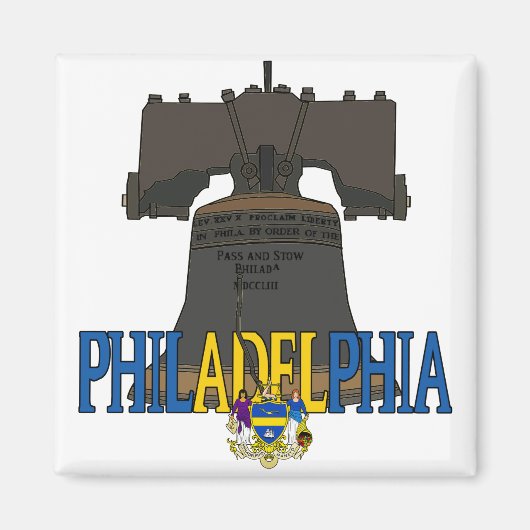 Philadelphia Liberty Bell Magneet (Voorkant)
