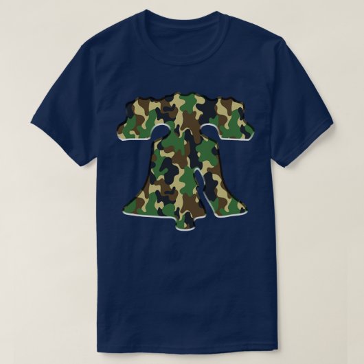 Philadelphia Liberty Bell Militair Groen Philly Fa T-shirt (Design voorkant)