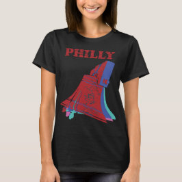 Philadelphia Liberty Bell Moderne Retro Reis T-shirt