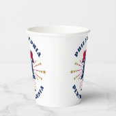 Philadelphia Liberty Bell Patriotic Paper Cup Papieren Bekers (Rechts)