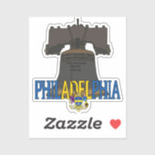 Philadelphia Liberty Bell Sticker (Vel)