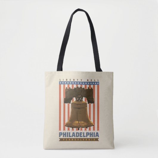 Philadelphia | Liberty Bell Tote Bag (Voorkant)