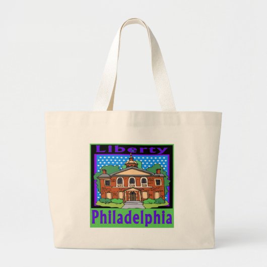 Philadelphia Liberty Hall Grote Tote Bag (Voorkant)