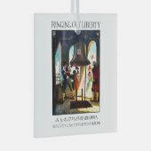 Philadelphia Liberty op de Pennsylvania Railroad Glas Ornament (Voorkant Rechts)