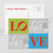 Philadelphia LOVE Statue Briefkaart -  (Voorkant / Achterkant)