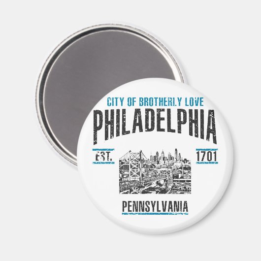 Philadelphia Magneet (Voorkant / Achterkant)